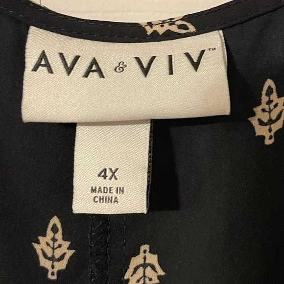 PLUS SIZE 4X AVA & VIV SLEEVELESS FLOWY TOP EXCELLENT CONDITION - Picture 8 of 10